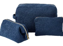 CASA Siera Bolsa De Maquillaje Azul Oscuro Hot