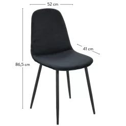 CASA Silke Silla De Comedor Negro Sale