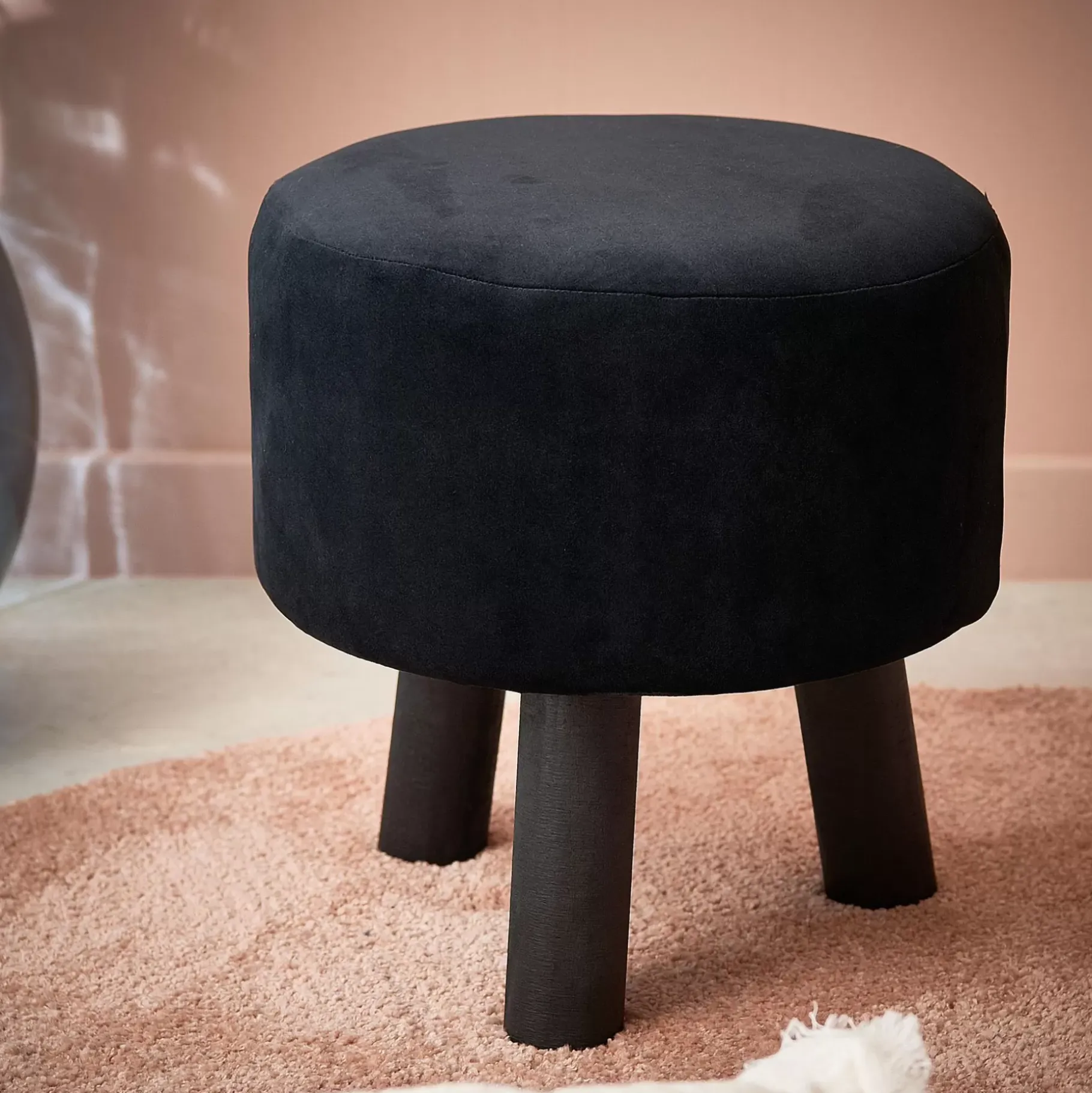 CASA Silki Puf Negro Sale