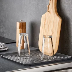 CASA Sink Tapete Para Escurrir Gris