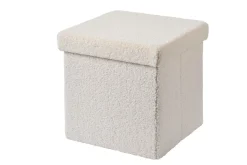 CASA Stor Puf Plegable Funcion Almac. Blanco