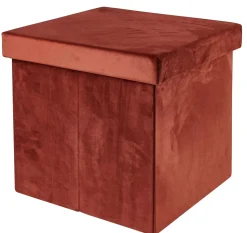 CASA Stor Puf Plegable Funcion Almac. Burdeos Hot
