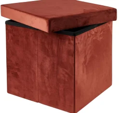CASA Stor Puf Plegable Funcion Almac. Burdeos Hot