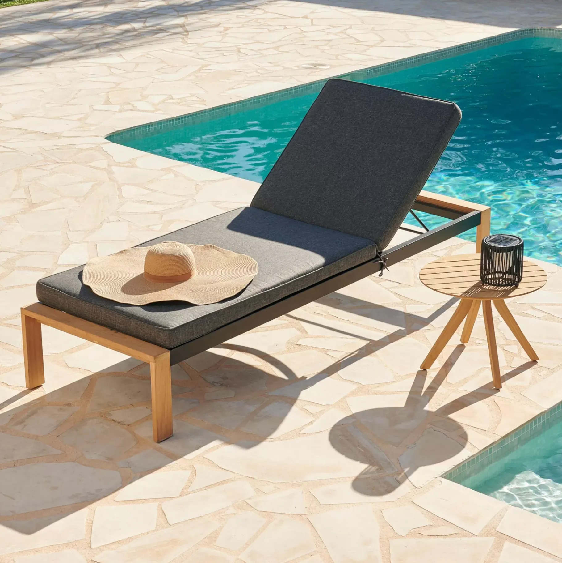 CASA Teak Luxe Tumbona Natural New