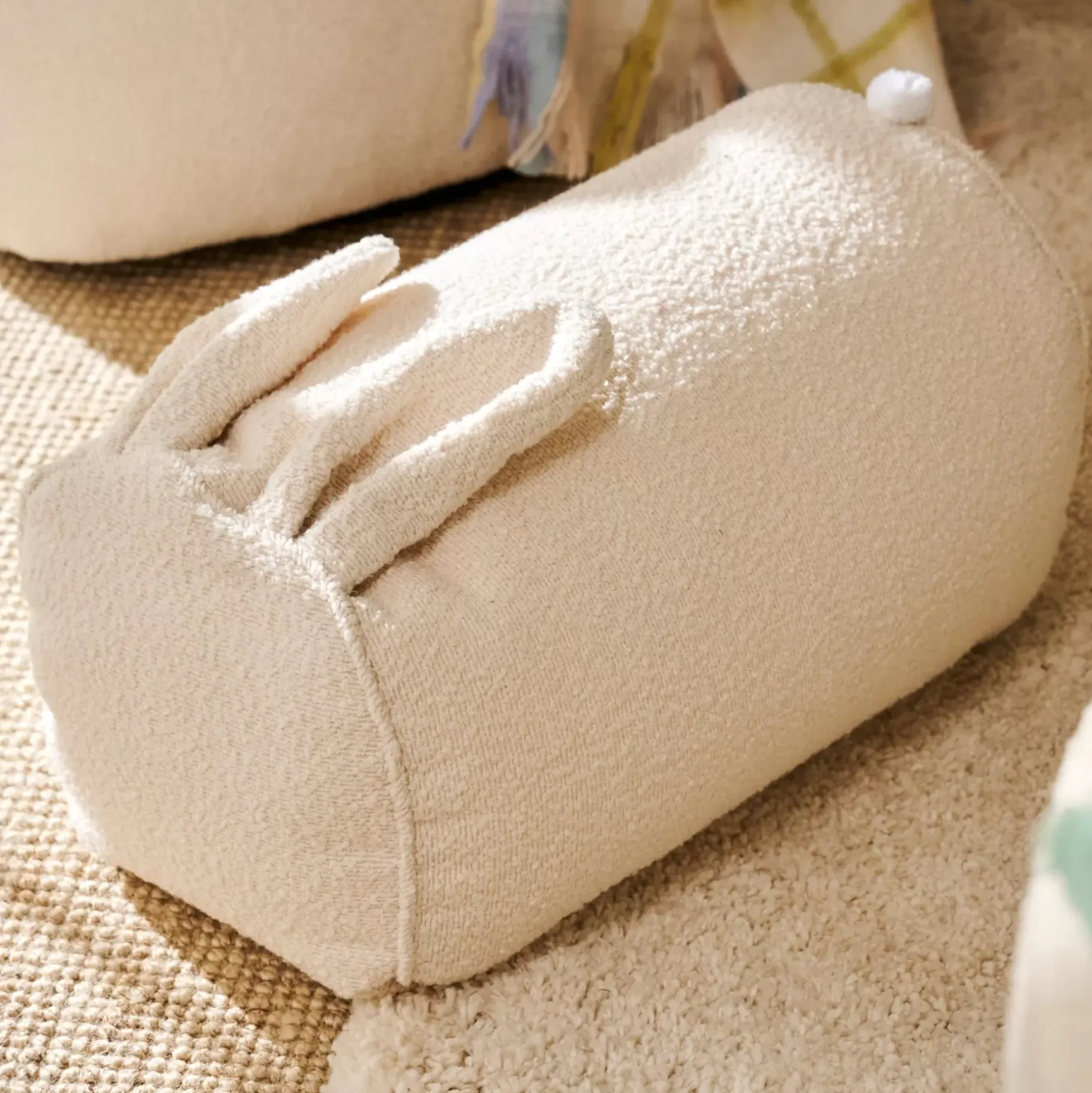 CASA Teddy Bunny Puf Blanco Apagado New