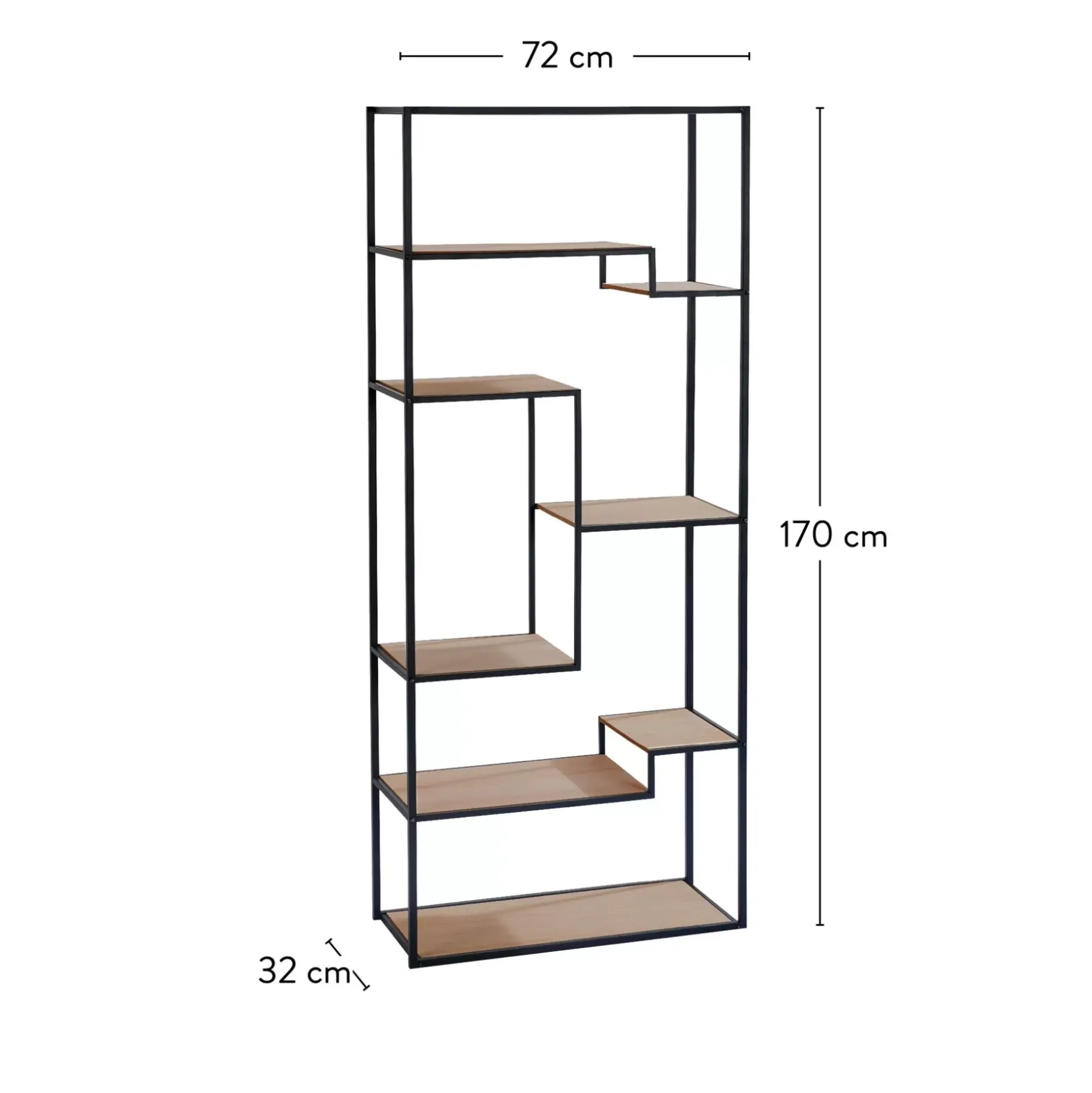 CASA Trapp Estanteria De Pared Marron Discount