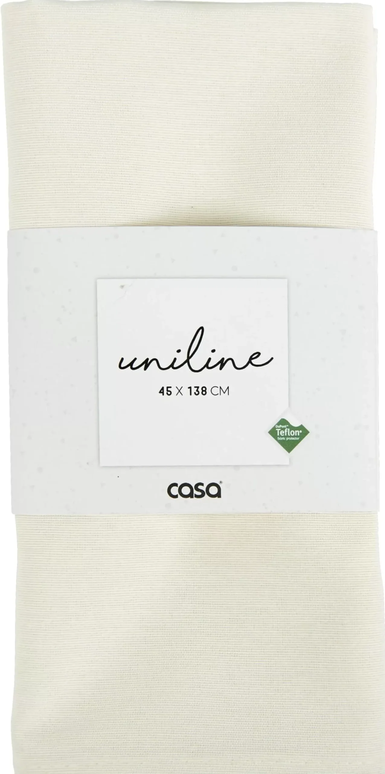 CASA Uniline Camino De Mesa Blanco Apagado New