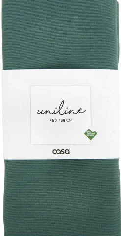 CASA Uniline Camino De Mesa Verde Oscuro Discount