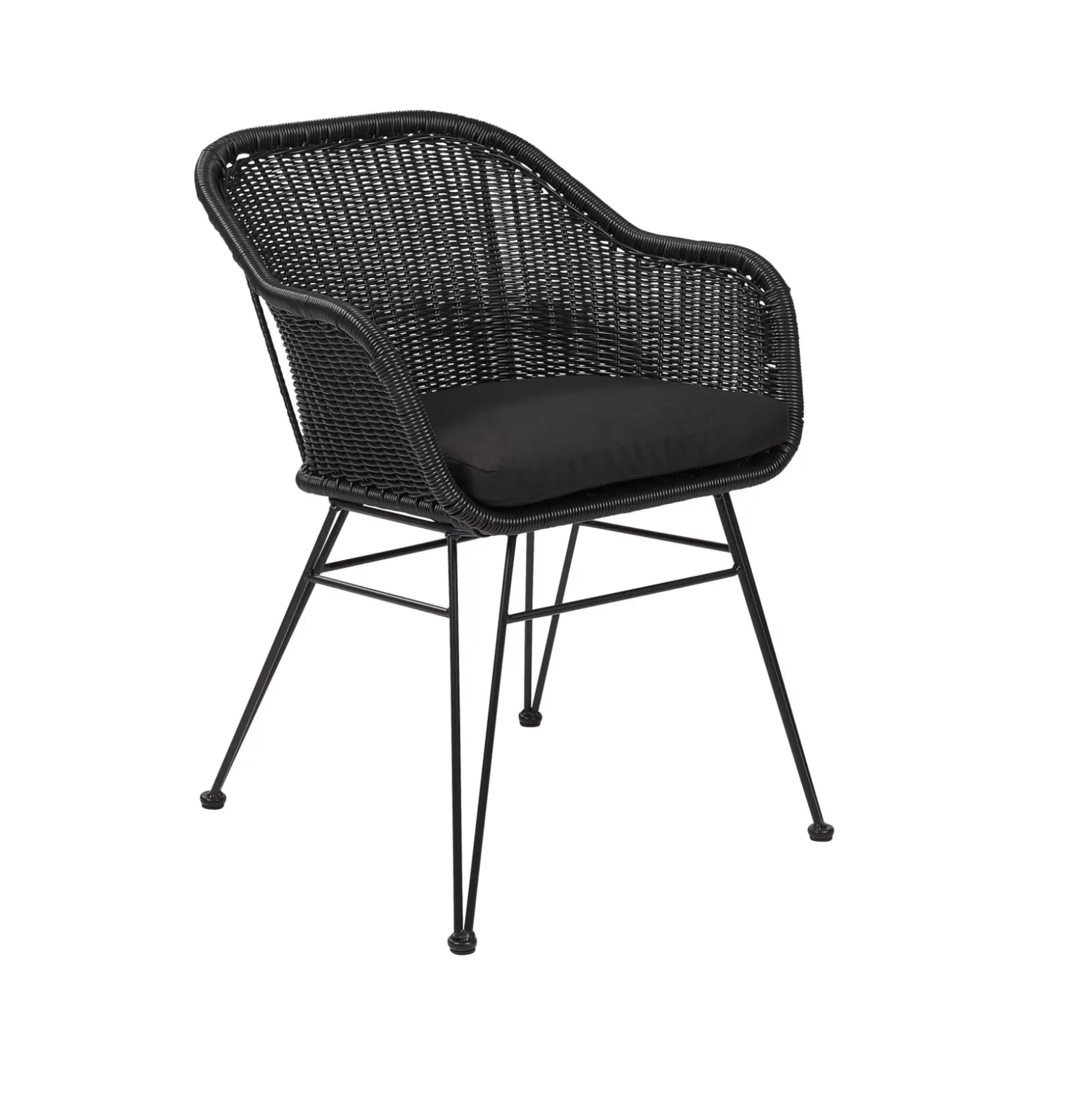 CASA Vienna Silla De Comedor Asiento Negro New