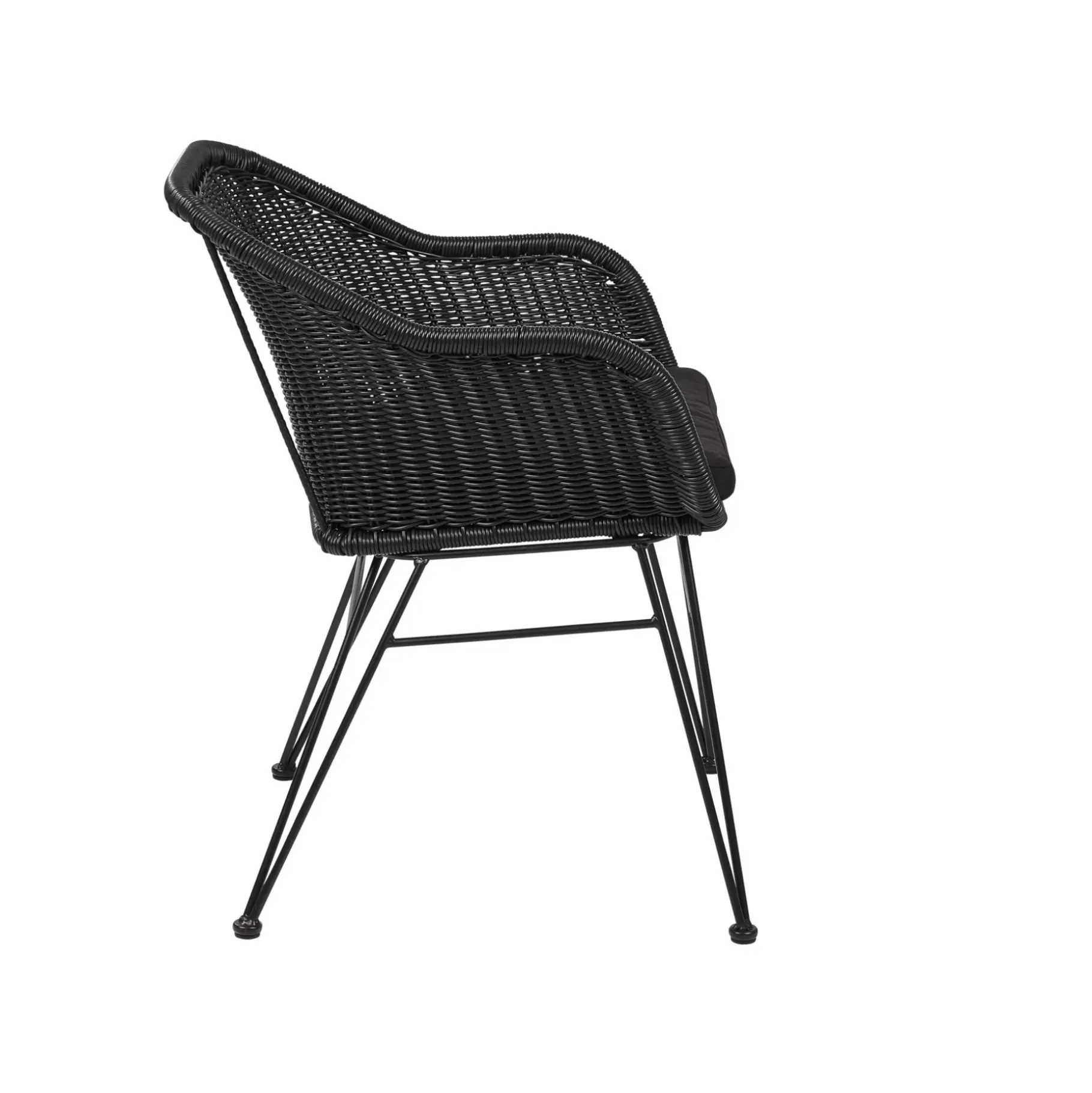 CASA Vienna Silla De Comedor Asiento Negro New