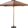 CASA Wood Parasol Sin Pie Taupe Hot