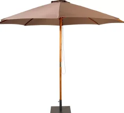 CASA Wood Parasol Sin Pie Taupe Hot