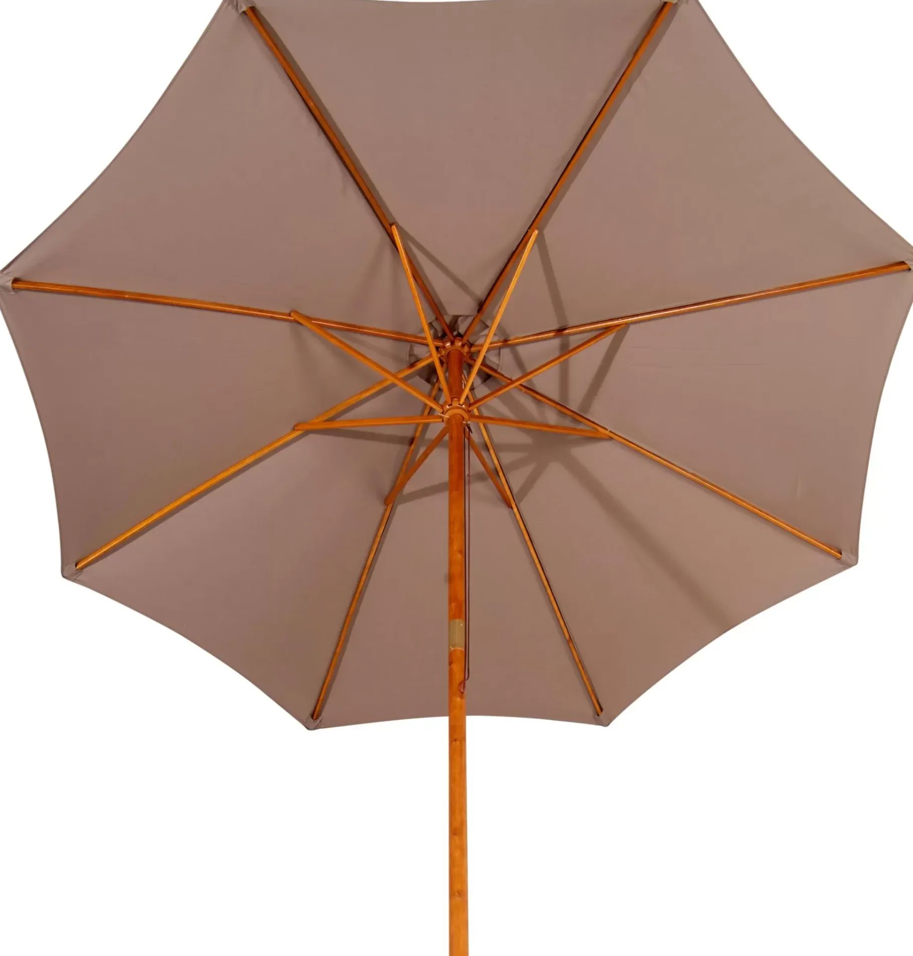 CASA Wood Parasol Sin Pie Taupe Hot
