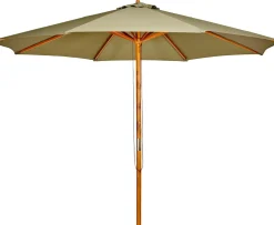 CASA Wood Parasol Sin Pie Verde Outlet