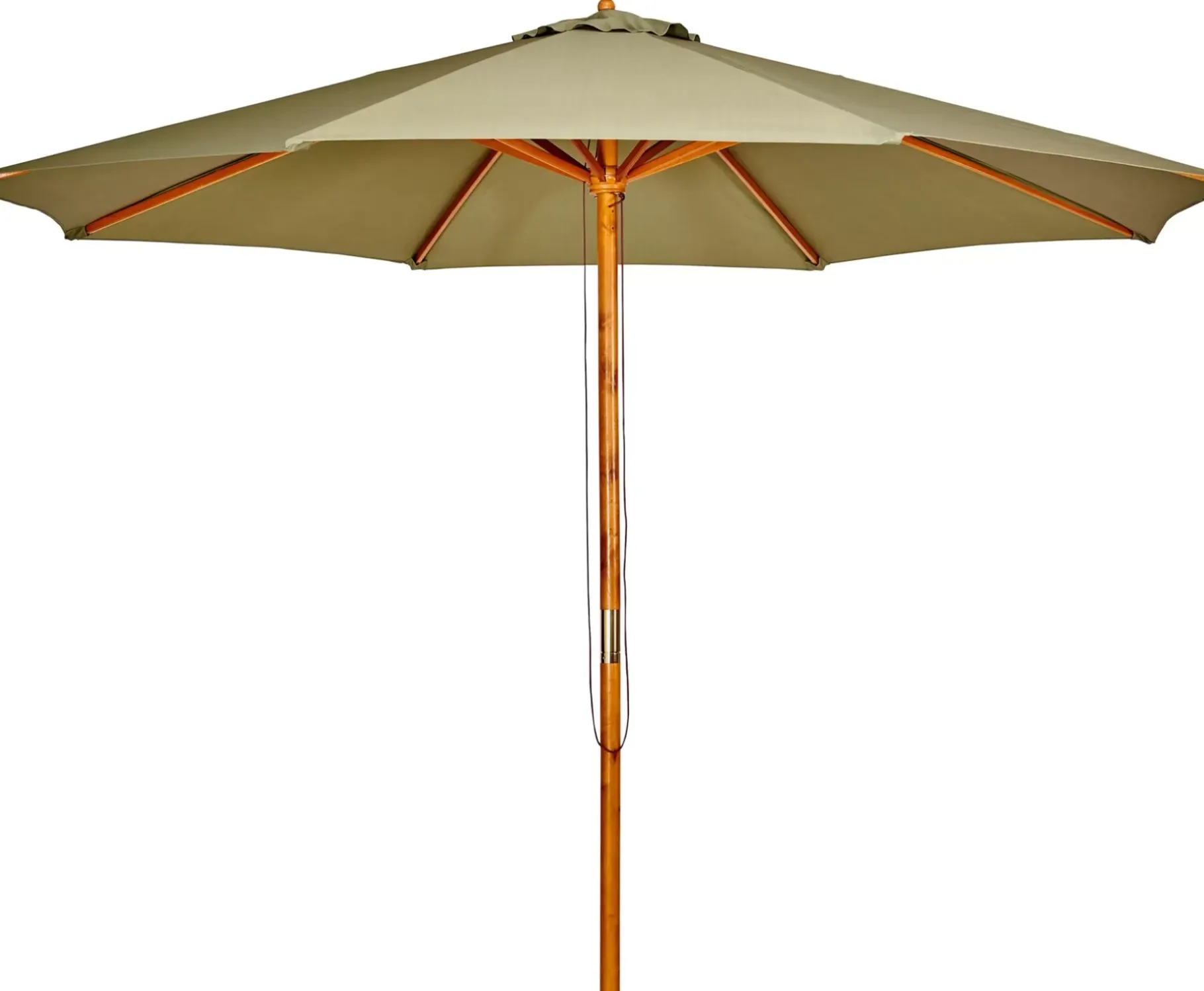 CASA Wood Parasol Sin Pie Verde Outlet