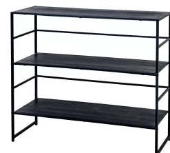 CASA Xavier Estanteria De Pared Negro Discount