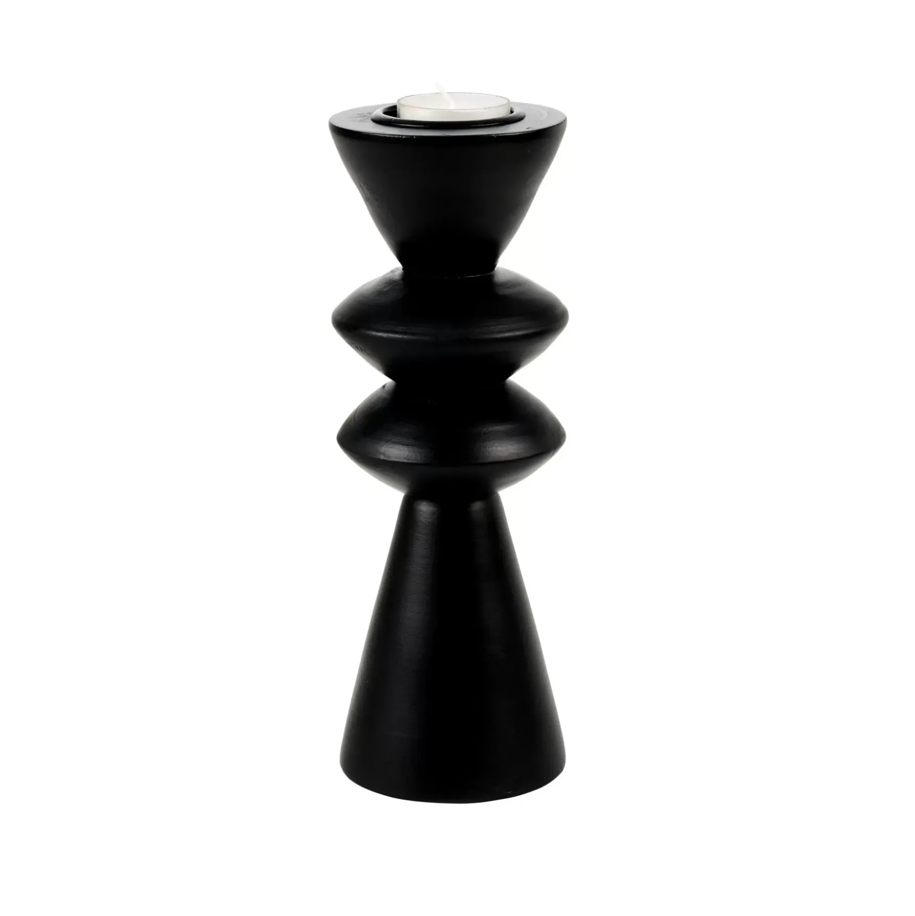 CASA Zigzag Soporte Para Vela Pequena Negro Outlet